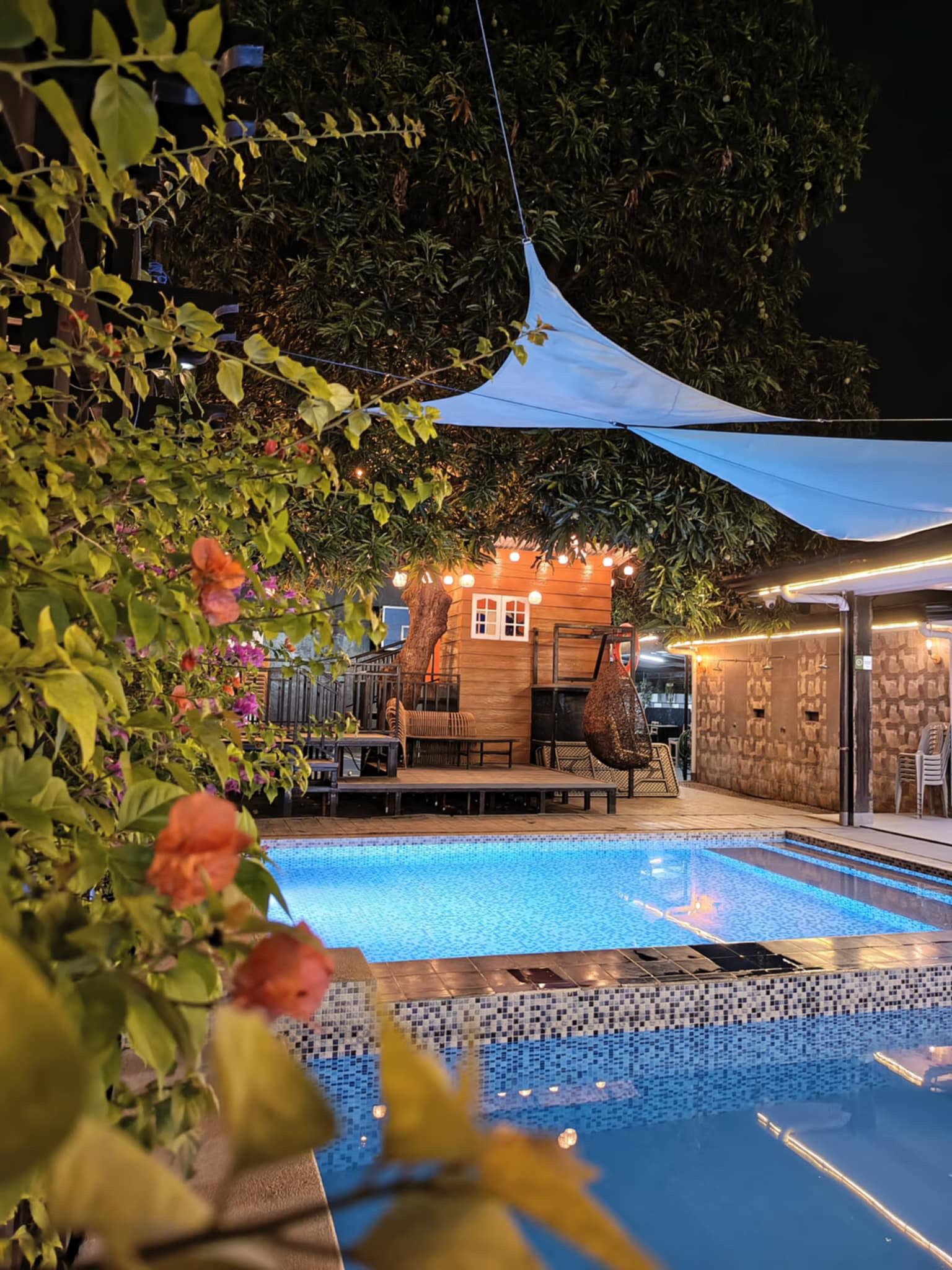 Resort pool lounge